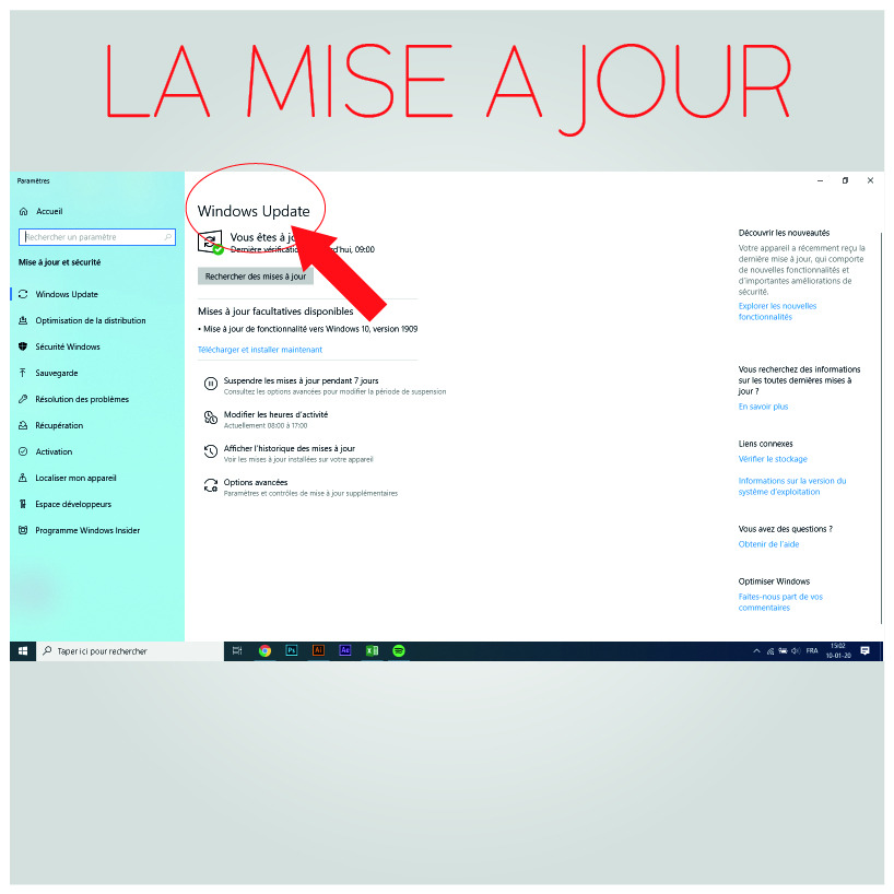 La mise à jour | Perspectives